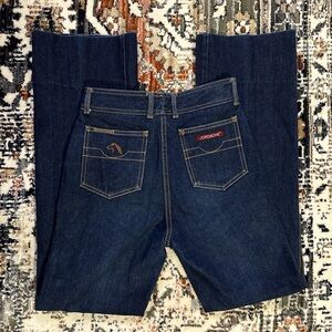 Vintage 1980’s Jordache Women's Dark Blue Boot Cut Jeans